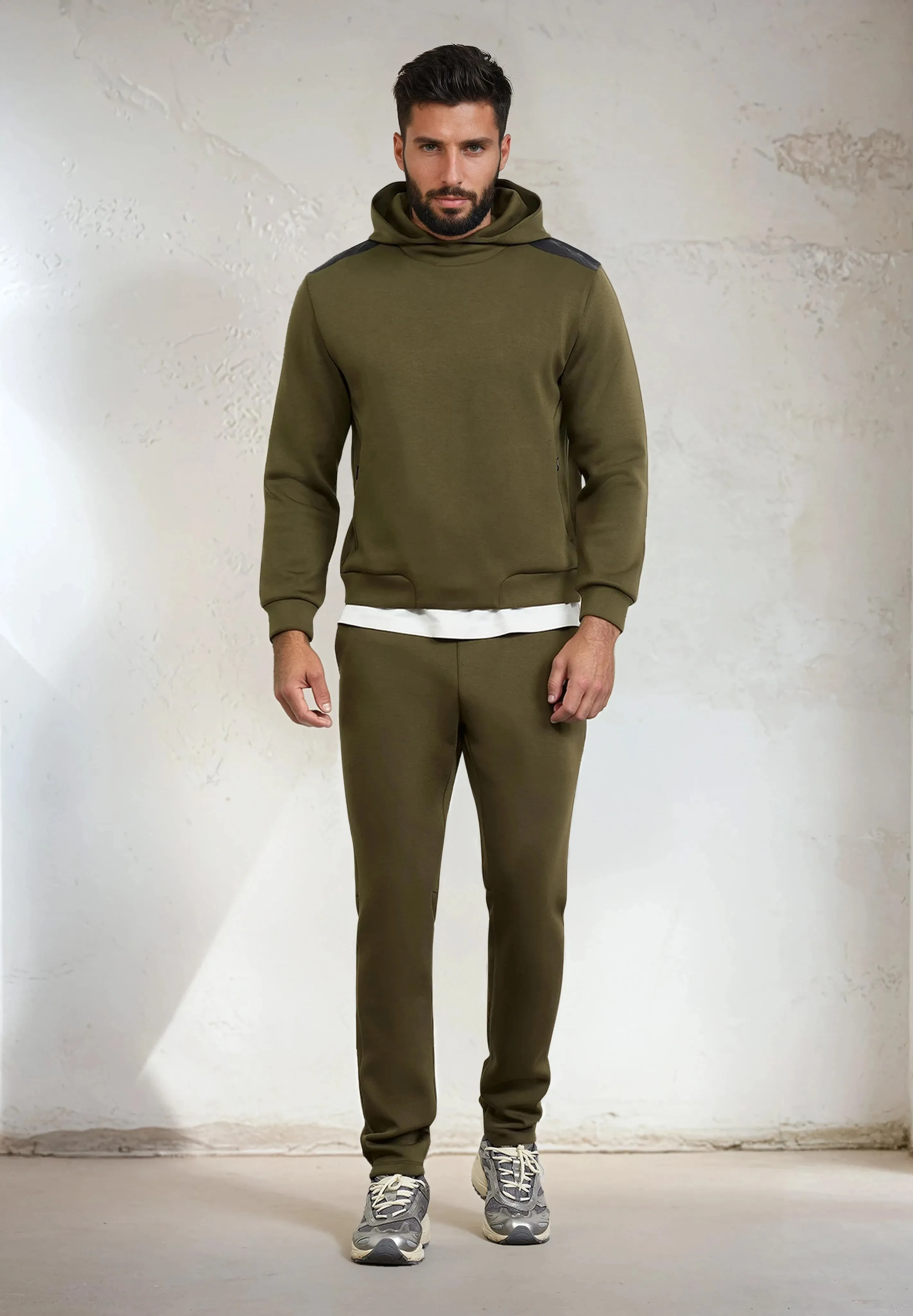 Men's hooded sweatshirt F**K Military green M3101-Mg sold by F**K Official product image thumbnail 4
