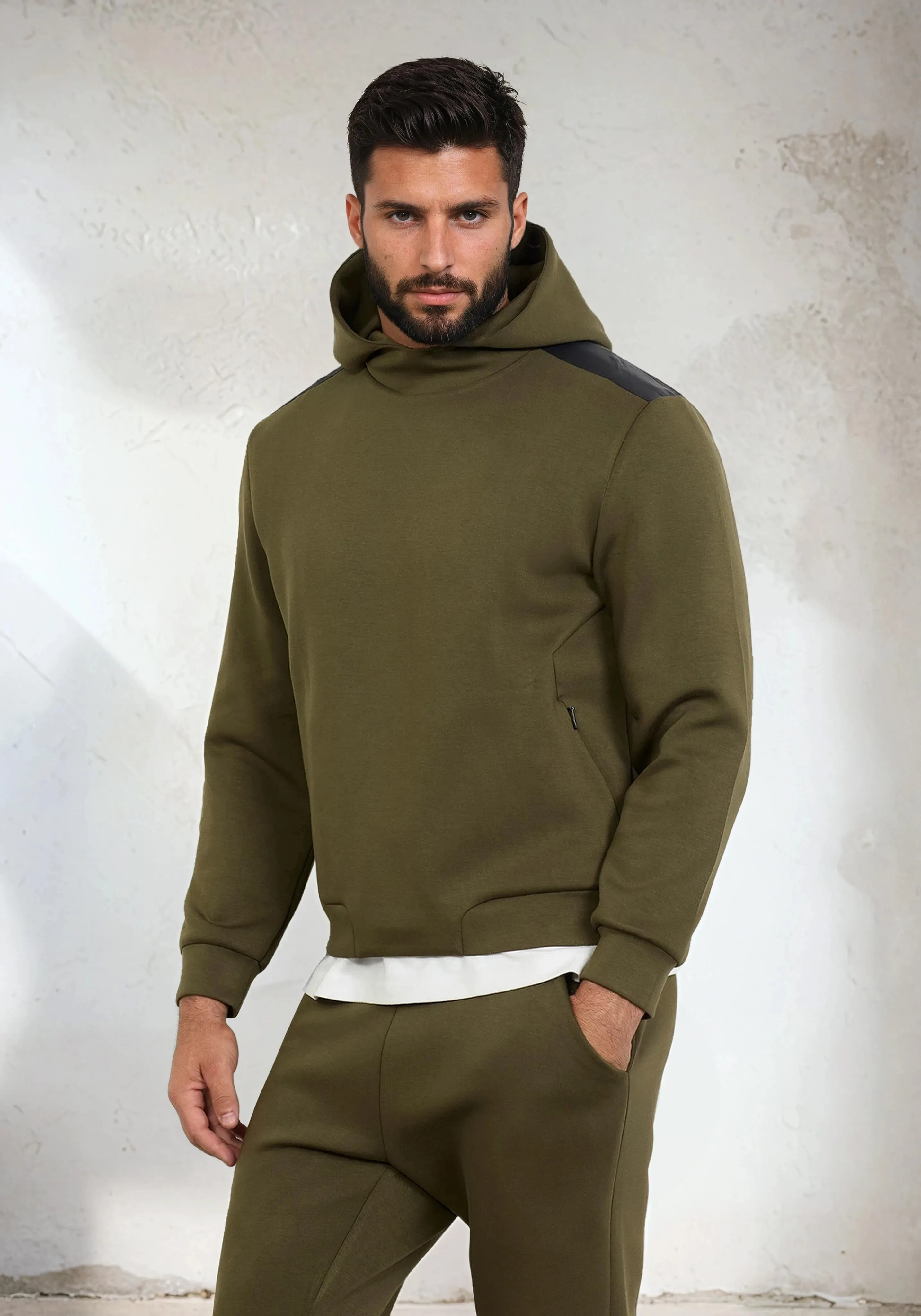 Men's hooded sweatshirt F**K Military green M3101-Mg sold by F**K Official product image thumbnail 2