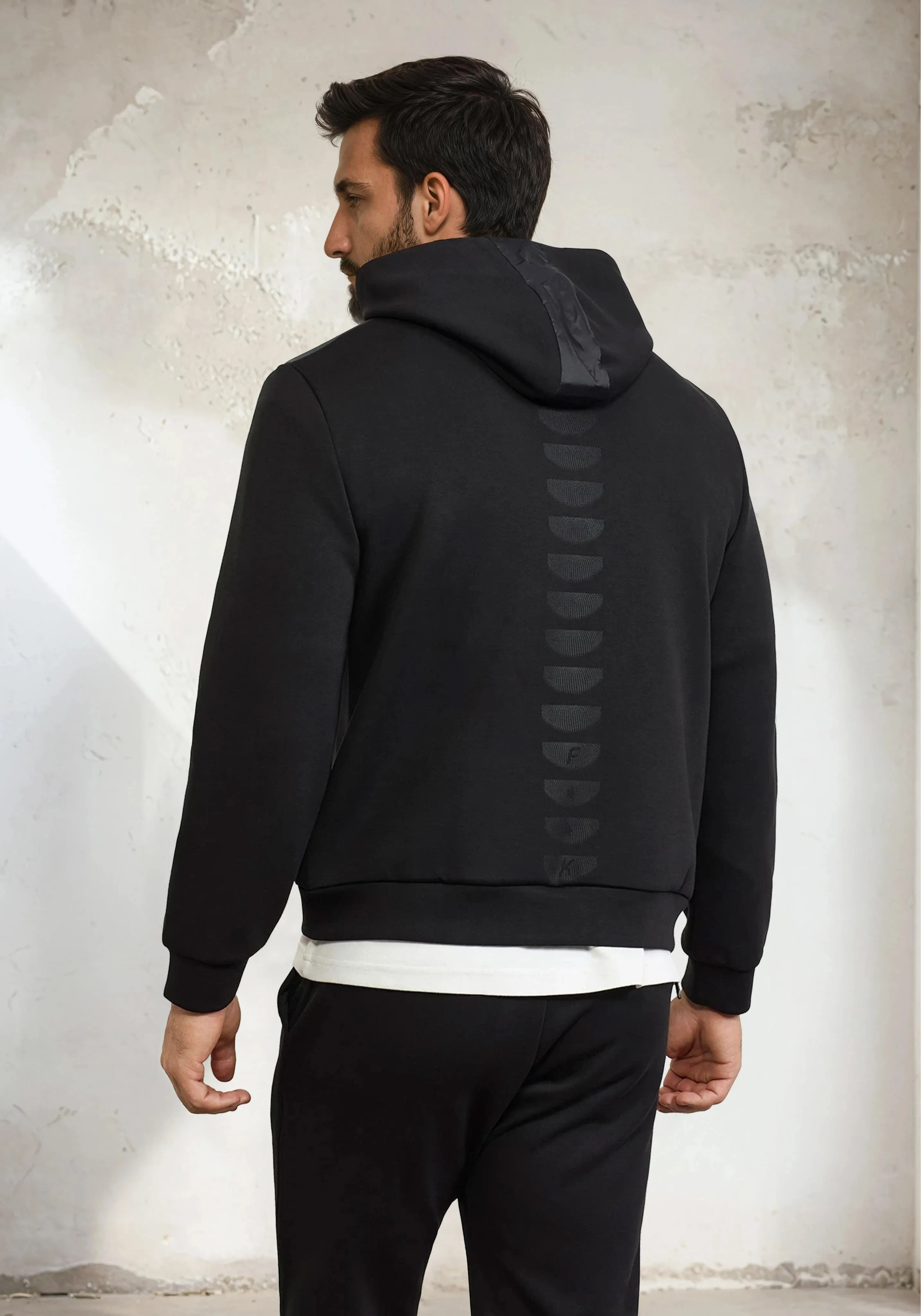 Men's hooded sweatshirt F**K Black M3101-BK sold by F**K Official product image thumbnail 3
