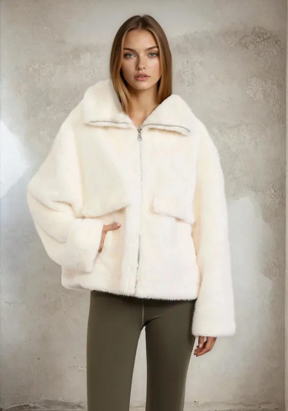 Eco Fur woman F**K White W0110-WH sold by F**K Official