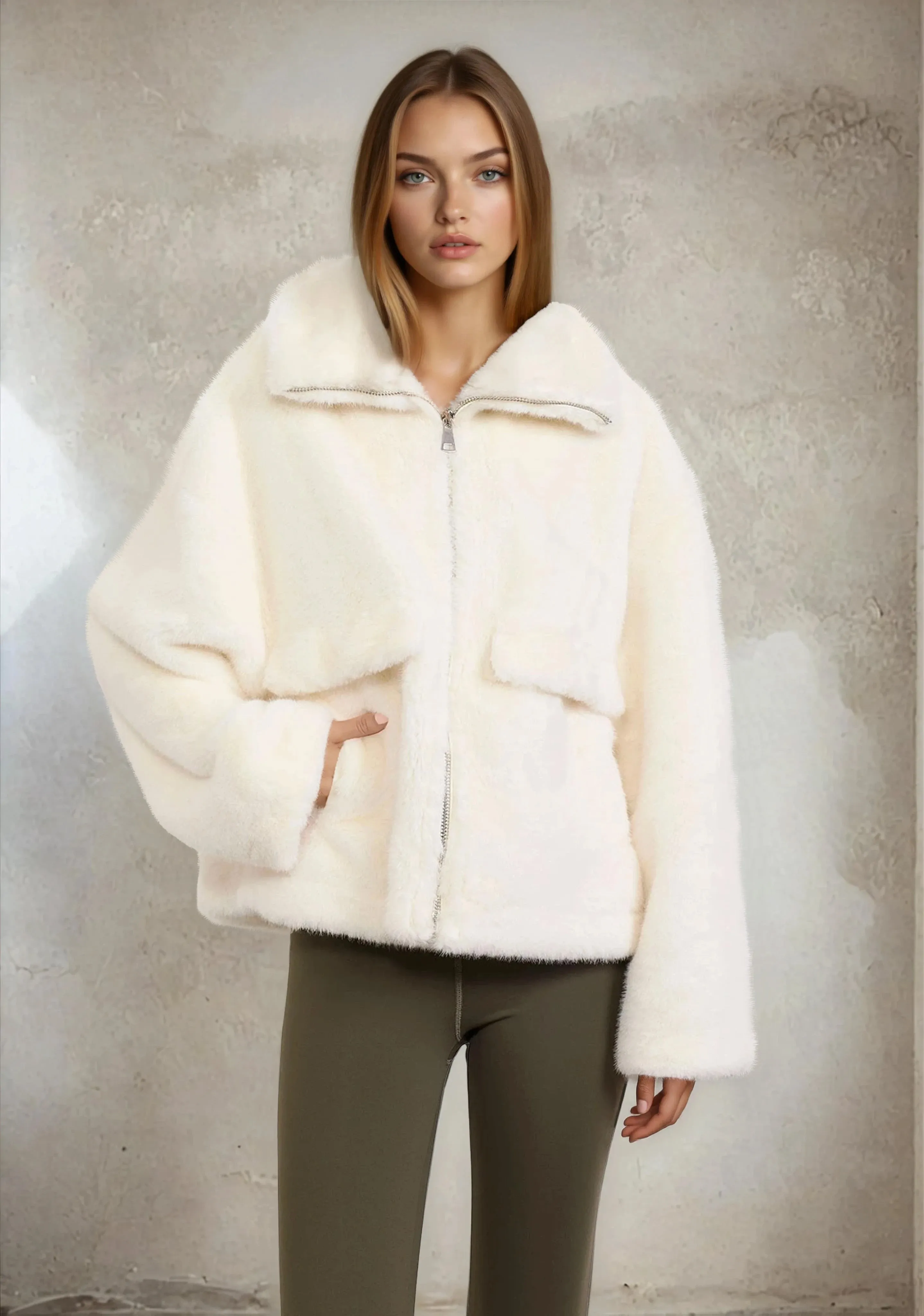 Eco Fur woman F**K White W0110-WH sold by F**K Official