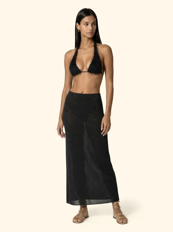 Women's Long Skirt F**K Black SW1148-BK made by F**K Official