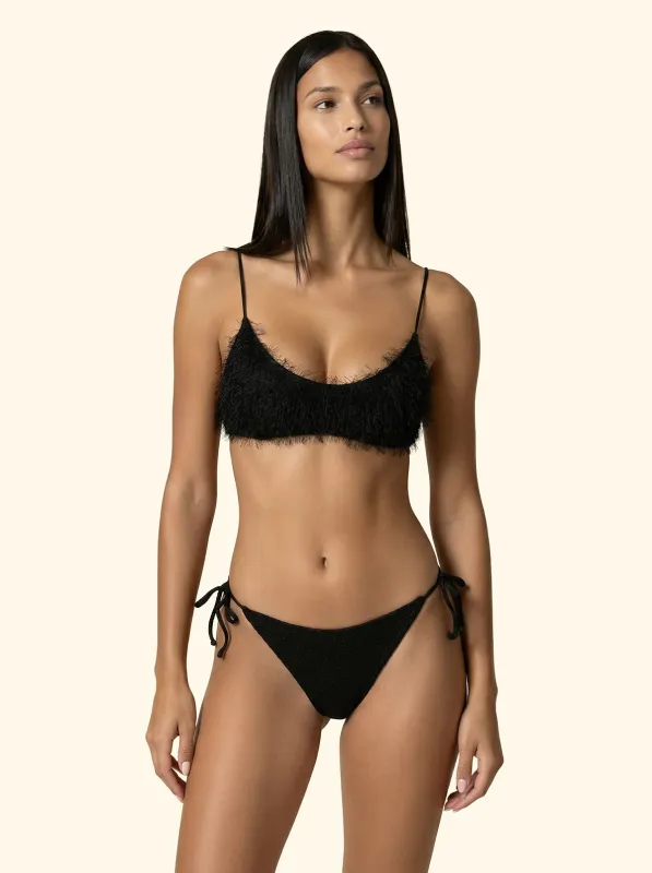 Women's Bikinis F**K Fixed top with Slip Adjustable Black SW1124-BK sold by F**K Official
