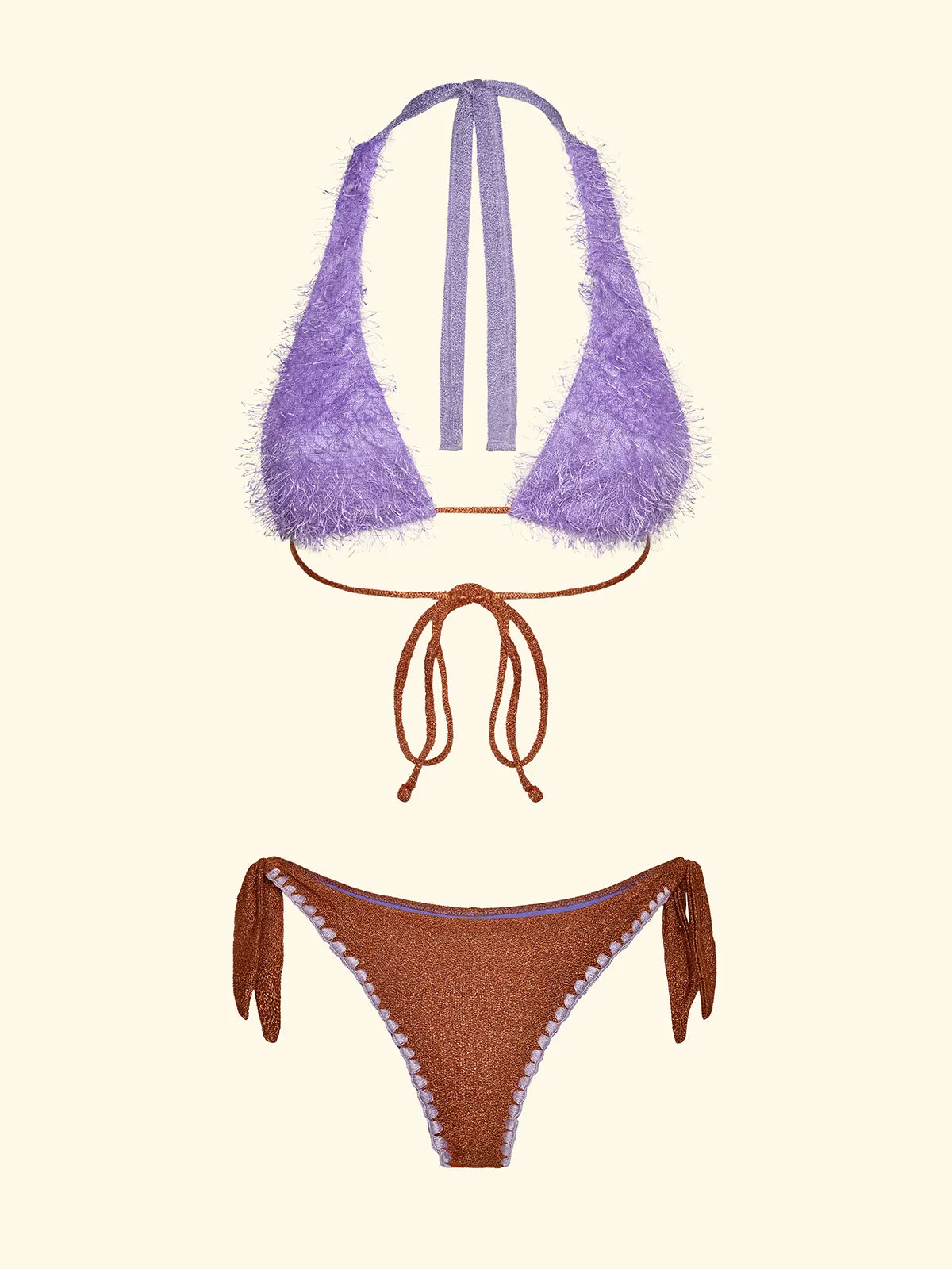 Women's Bikinis F**K High Triangle e Slip Adjustable Orange SW1123-OR sold by F**K Official product image thumbnail 3