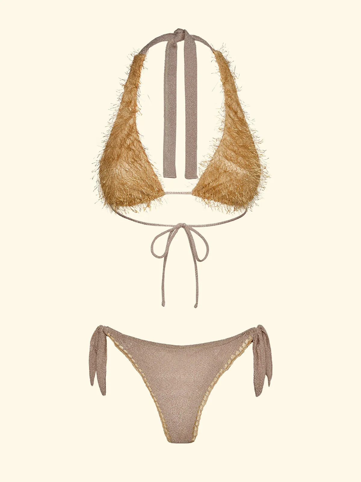 Women's Bikinis F**K High Triangle e Slip Adjustable Gold SW1123-GD sold by F**K Official product image thumbnail 3