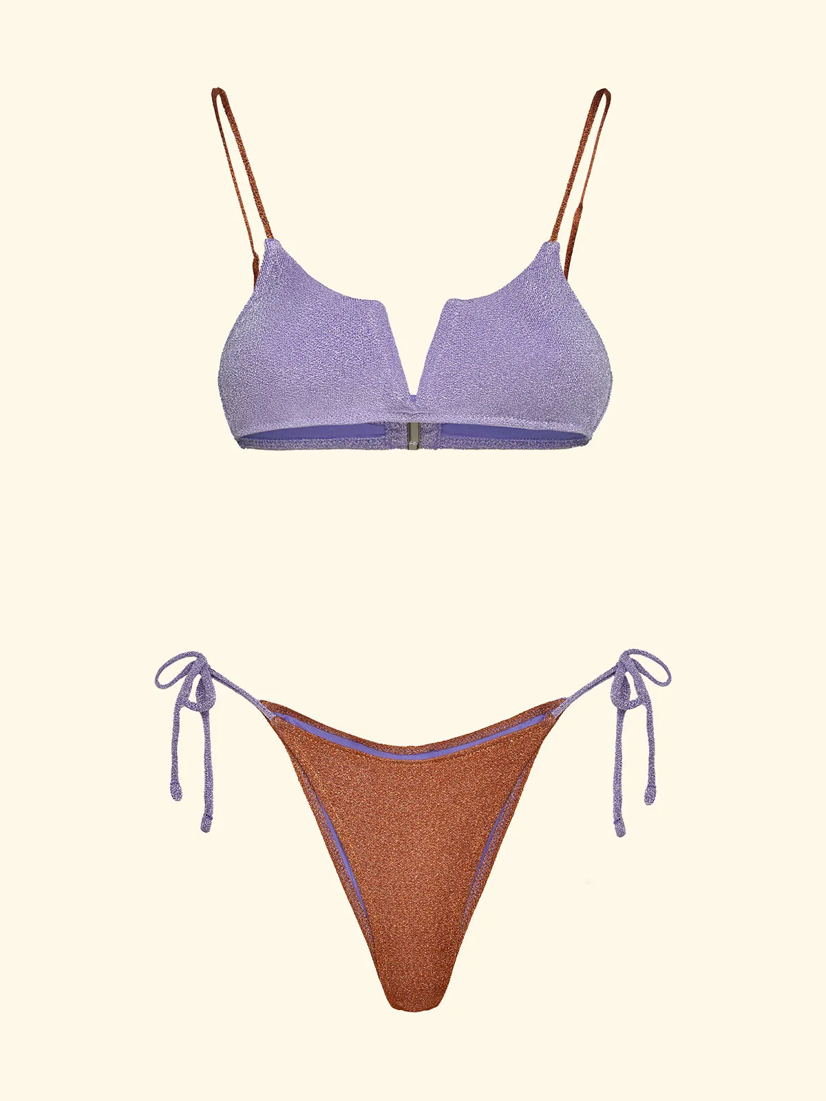 Women's Bikinis F**K Fixed Top with Underwire and Slip Adjustable Lilac SW1112-LC sold by F**K Official product image thumbnail 3