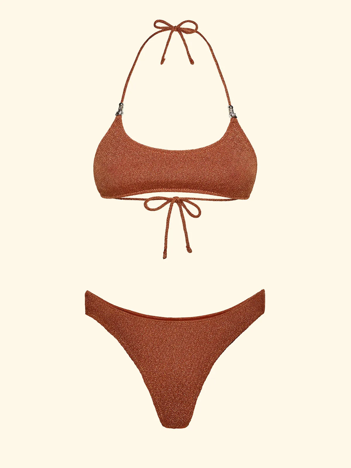 Women's Bikinis F**K Adjustable Top with Slip Orange Fixed Briefs SW1102-OR sold by F**K Official product image thumbnail 3