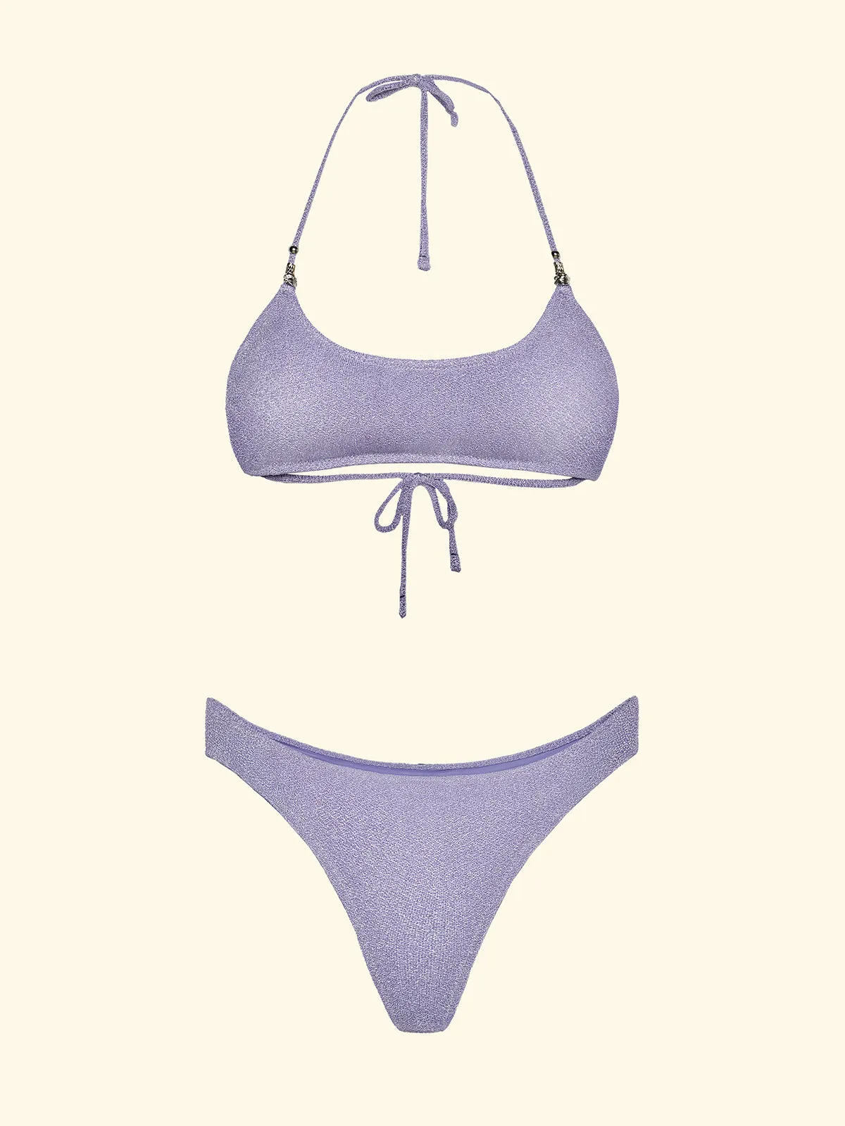 Women's Bikinis F**K Adjustable Top with Slip Lilac Fixed Briefs SW1102-LC sold by F**K Official product image thumbnail 3