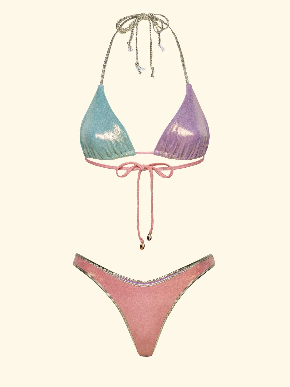 Women's Bikinis F**K Triangle with Slip American Fixed Multicolor SW0300-MC sold by F**K Official product image thumbnail 3