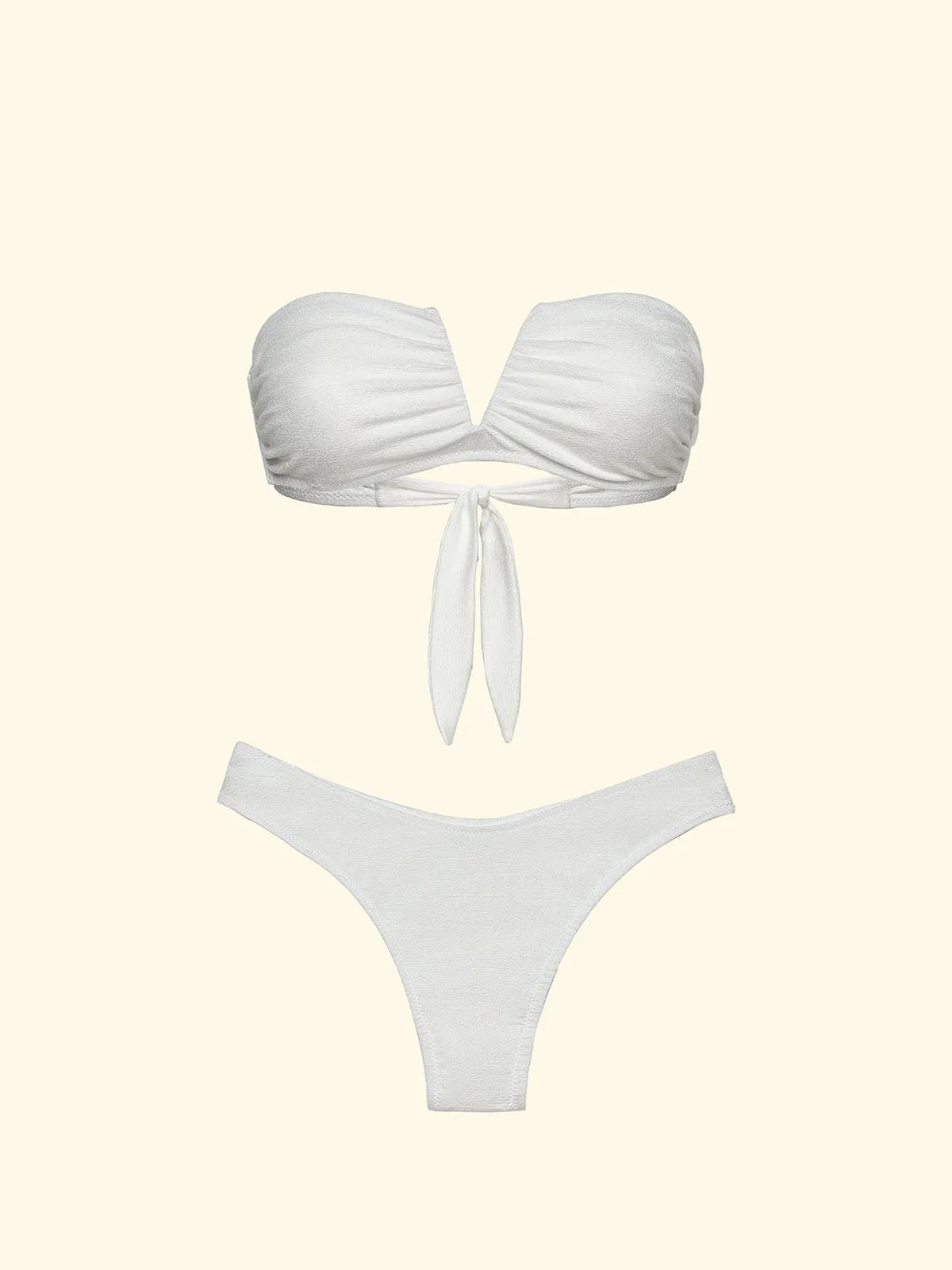 Women's Bikinis F**K V-band with underwire and Slip American Fixed White SW1802-WH sold by F**K Official product image thumbnail 3