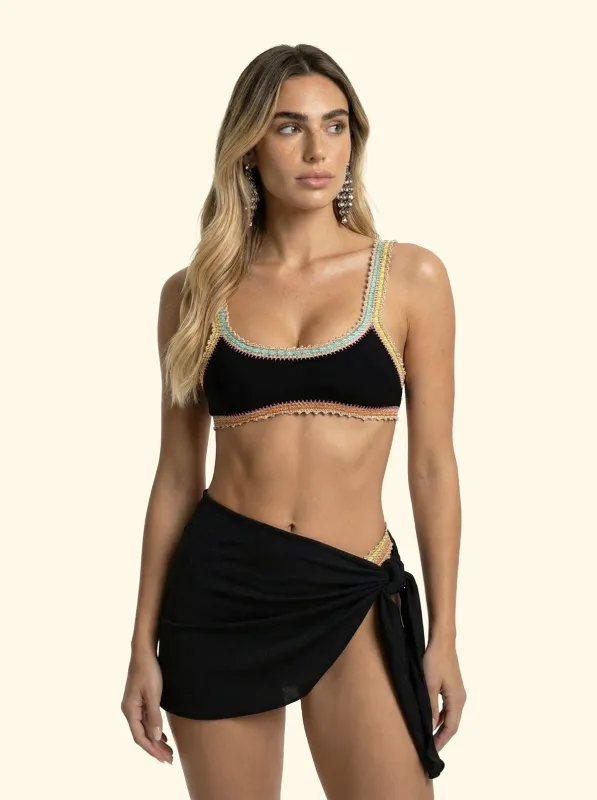 Pareo Short Woman F**K Black SW1840-BK sold by F**K Official