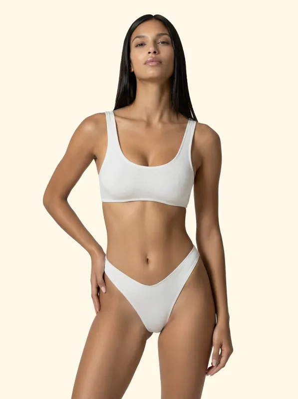 Women's Bikinis F**K Top with Slip American Fixed White SW1807-WH sold by F**K Official