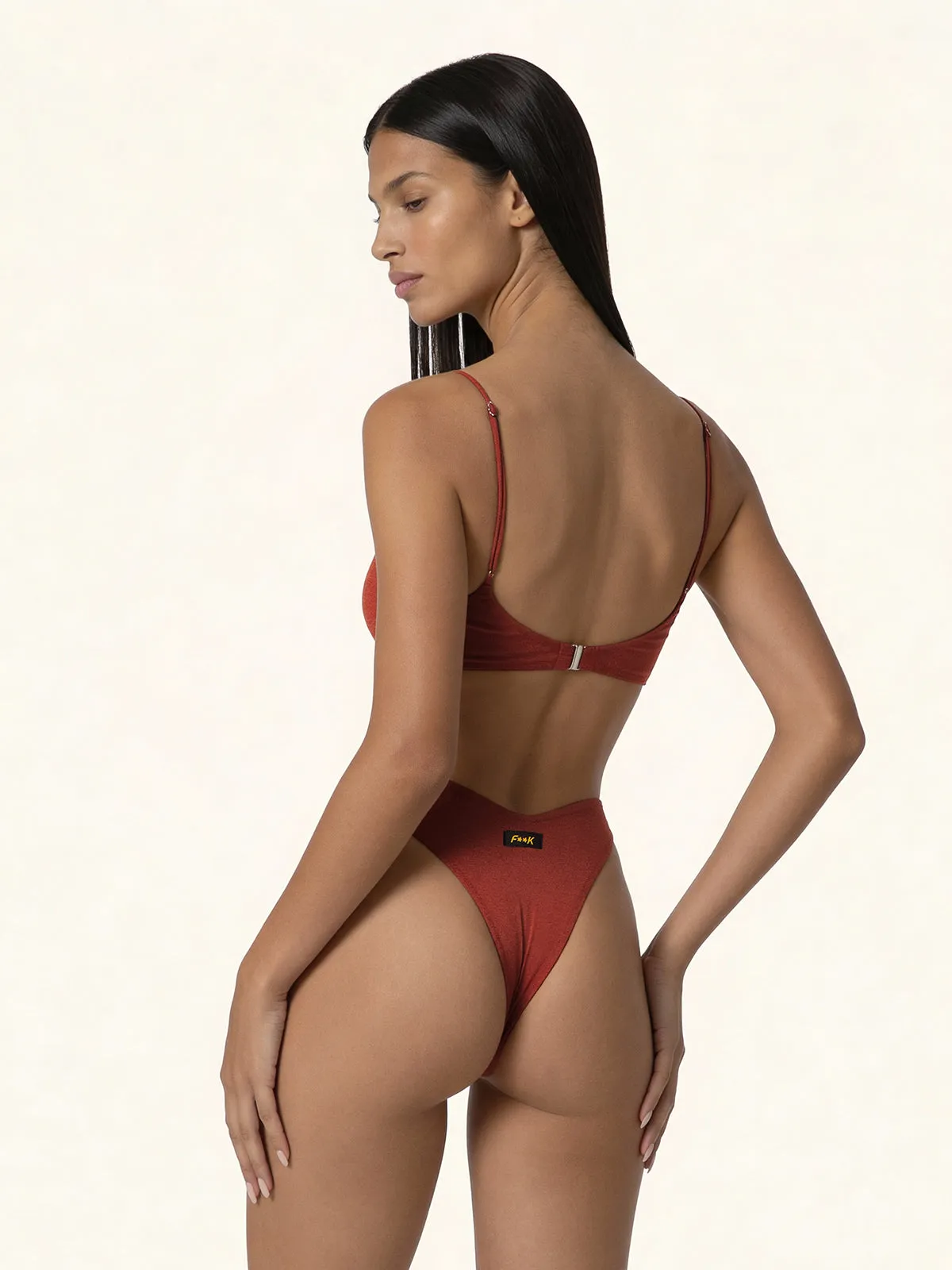 Women's Bikinis F**K Fixed top with underwire and Slip American Fixed Rust SW1805-RU sold by F**K Official product image thumbnail 2