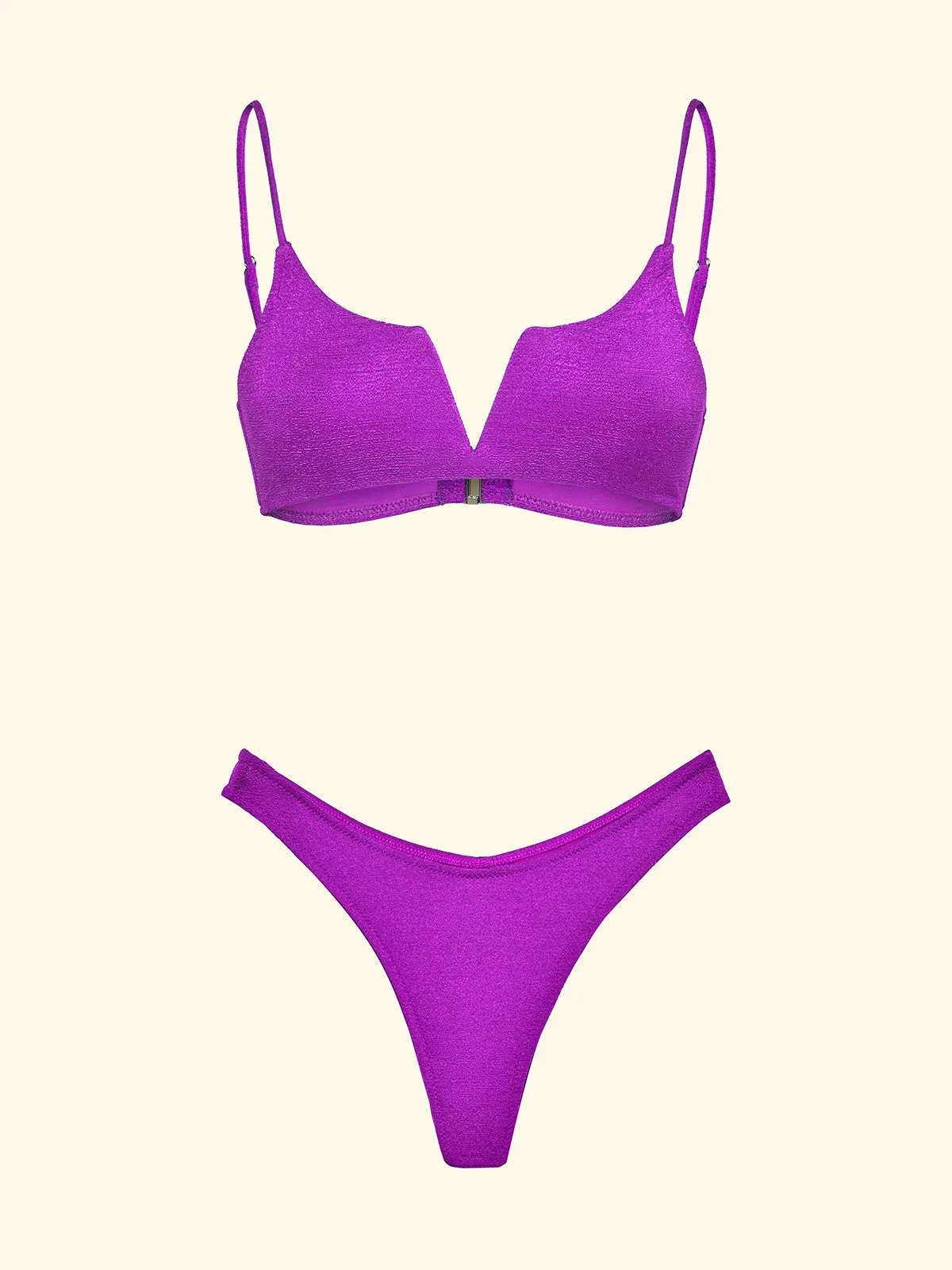 Women's Bikinis F**K Fixed top with underwire and Slip American Fixed Purple SW1805-PR sold by F**K Official product image thumbnail 3