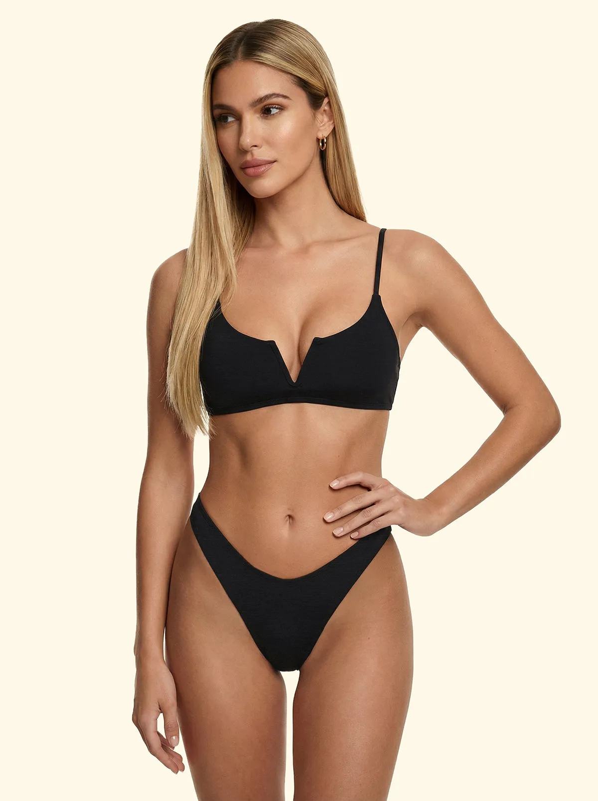 Women's Bikinis F**K Fixed top with underwire and Slip American Fixed Black SW1805-BK sold by F**K Official