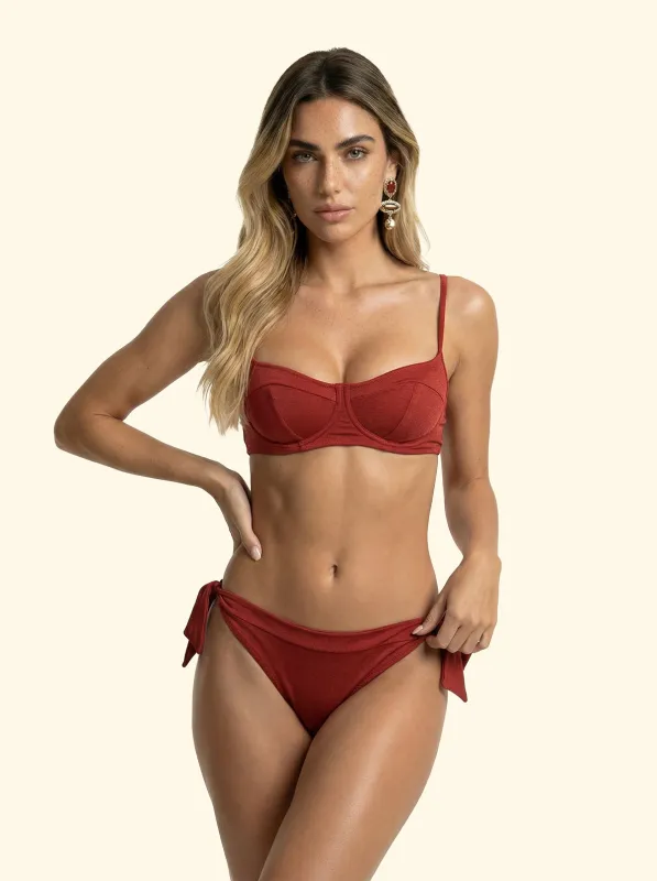 Women's Bikinis F**K Bra with Ferretto and Slip Adjustable Rust SW1804-RU sold by F**K Official