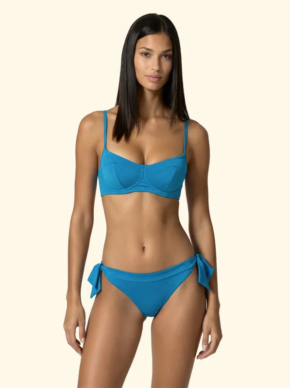 Women's Bikinis F**K Bra with Ferretto and Slip Adjustable Light Blue SW1804-LG sold by F**K Official
