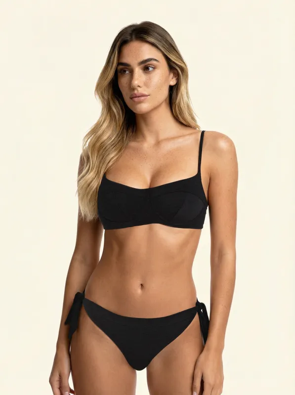 Women's Bikinis F**K Bra with Ferretto and Slip Adjustable Black SW1804-BK sold by F**K Official