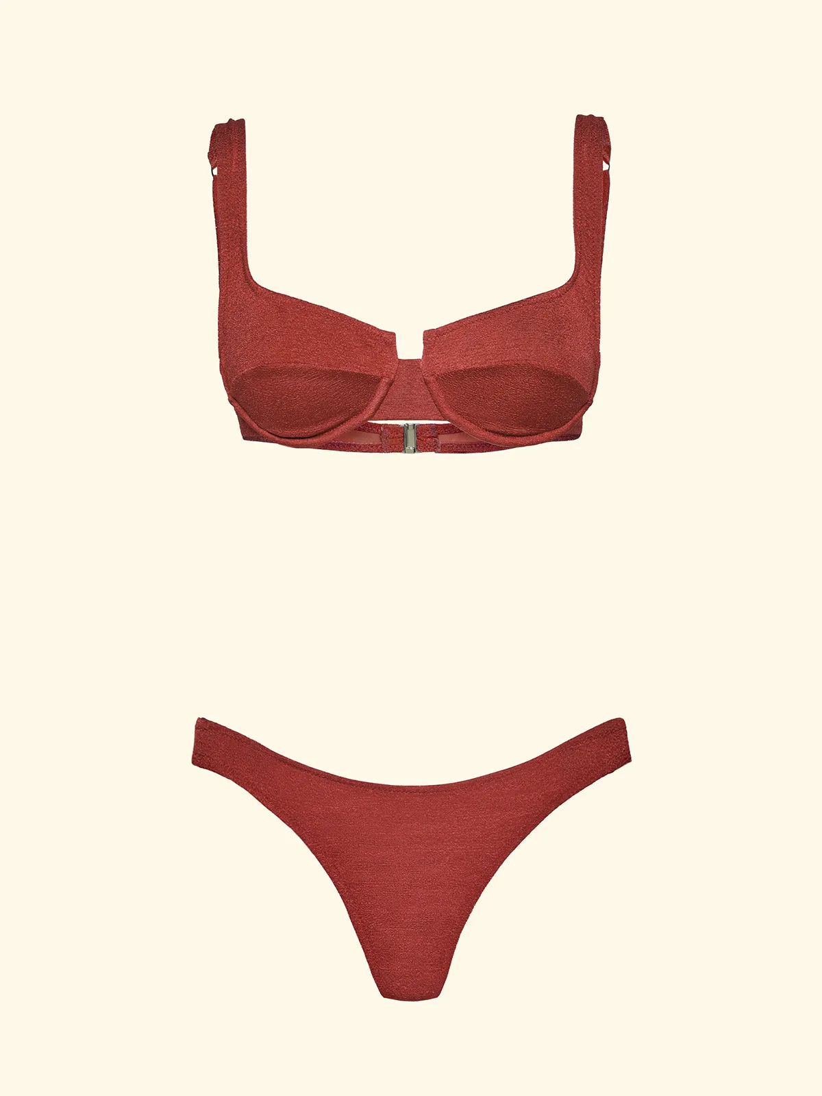 Women's Bikinis F**K Bra with Ferretto and Slip Brazilian Fixed Rust SW1803-RU sold by F**K Official product image thumbnail 3