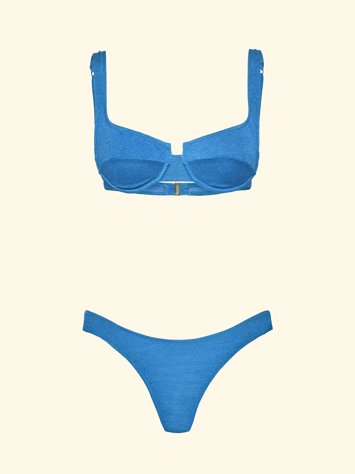 Women's Bikinis F**K Bra with Ferretto and Slip Brazilian Fixed Light BlueSW1803-LG sold by F**K Official product image thumbnail 3