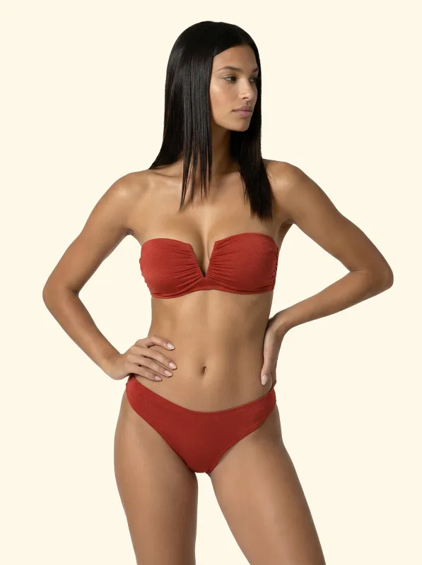 Women's Bikinis F**K V-band with underwire and Slip American Fixed Rust SW1802-RU sold by F**K Official