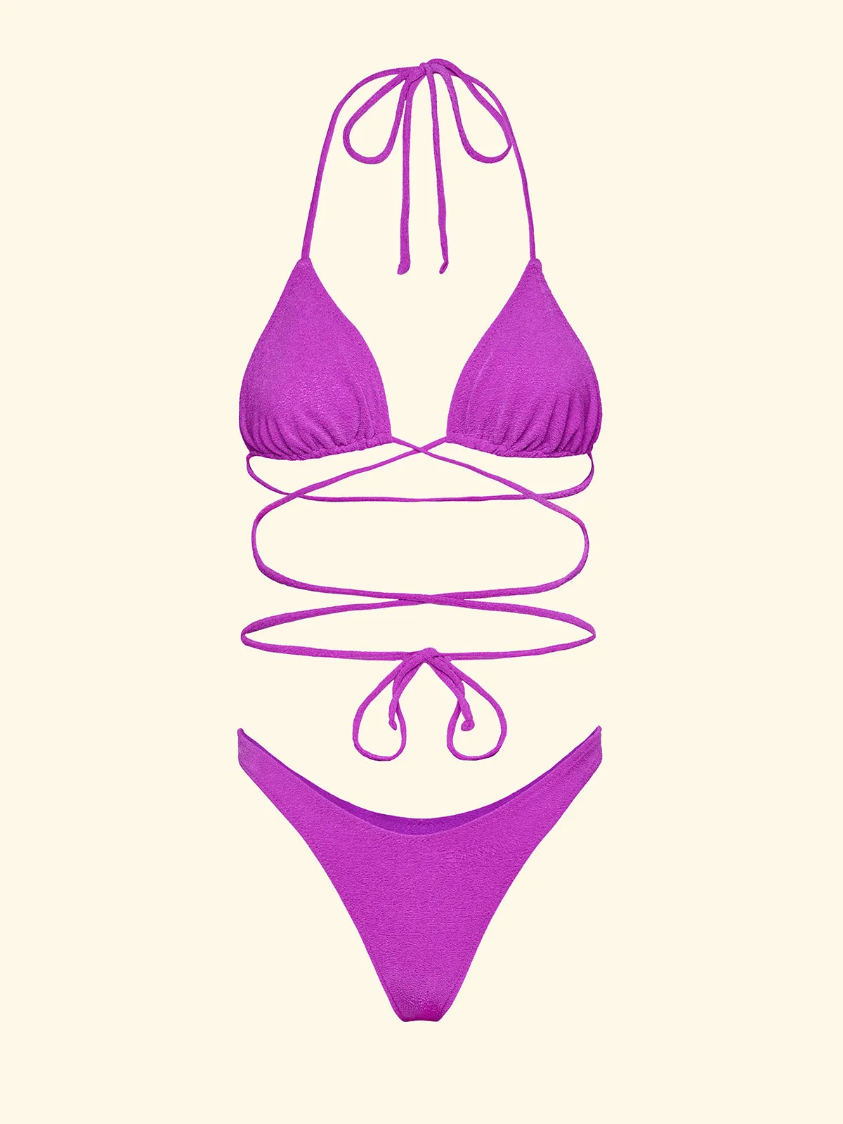 Women's Bikinis F**K Triangle with Slip American Fixed Purple SW1801-PR sold by F**K Official product image thumbnail 3