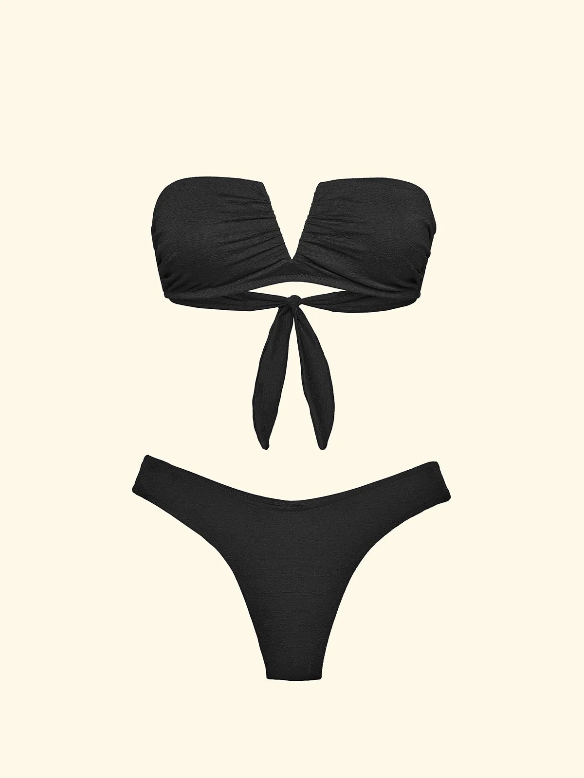 Women's Bikinis F**K V-band with underwire and Slip American Fixed Black SW1802-BK sold by F**K Official product image thumbnail 3