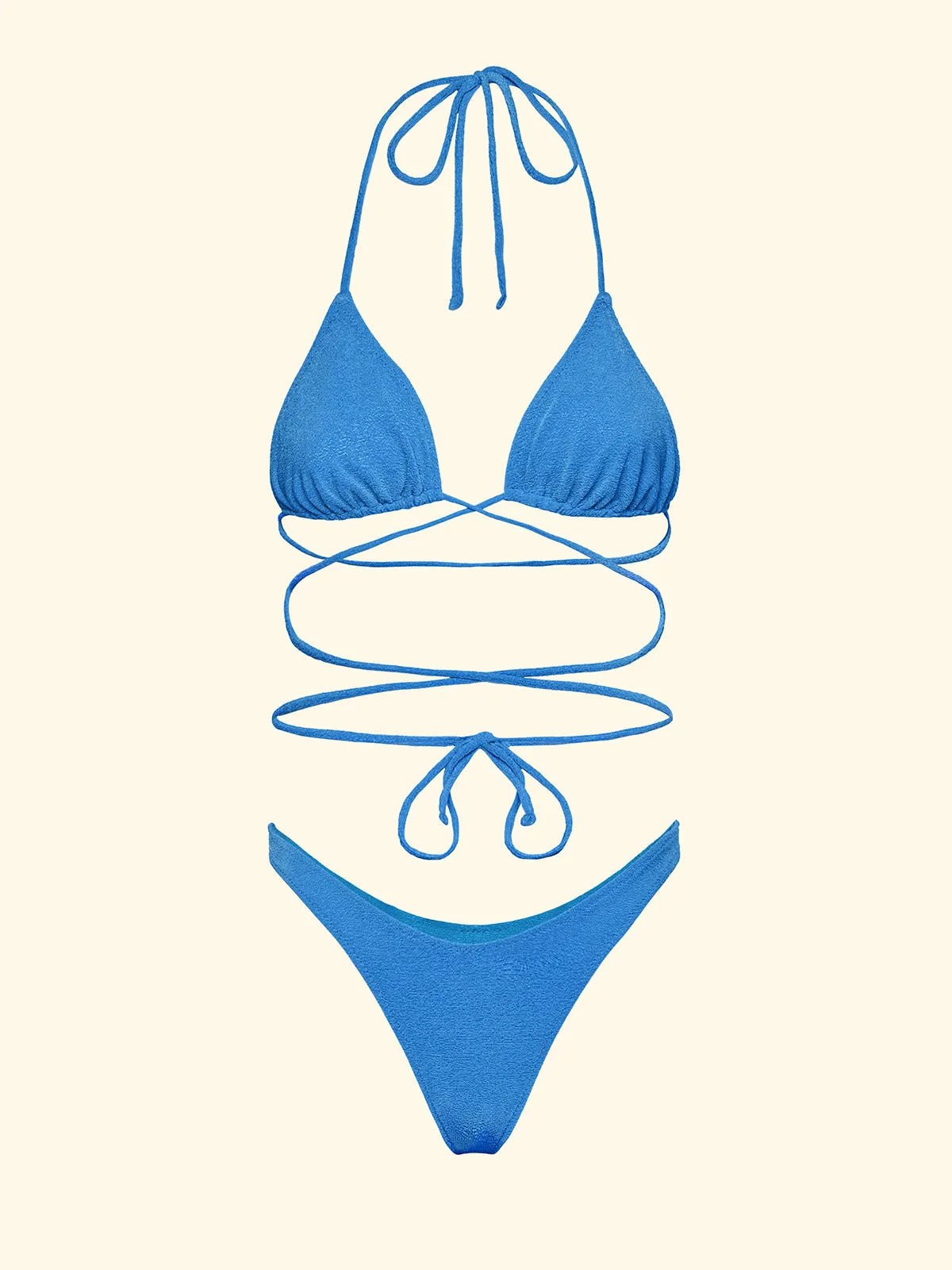 Women's Bikinis F**K Triangle with Slip American Fixed Light Blue SW1801-LG sold by F**K Official product image thumbnail 3