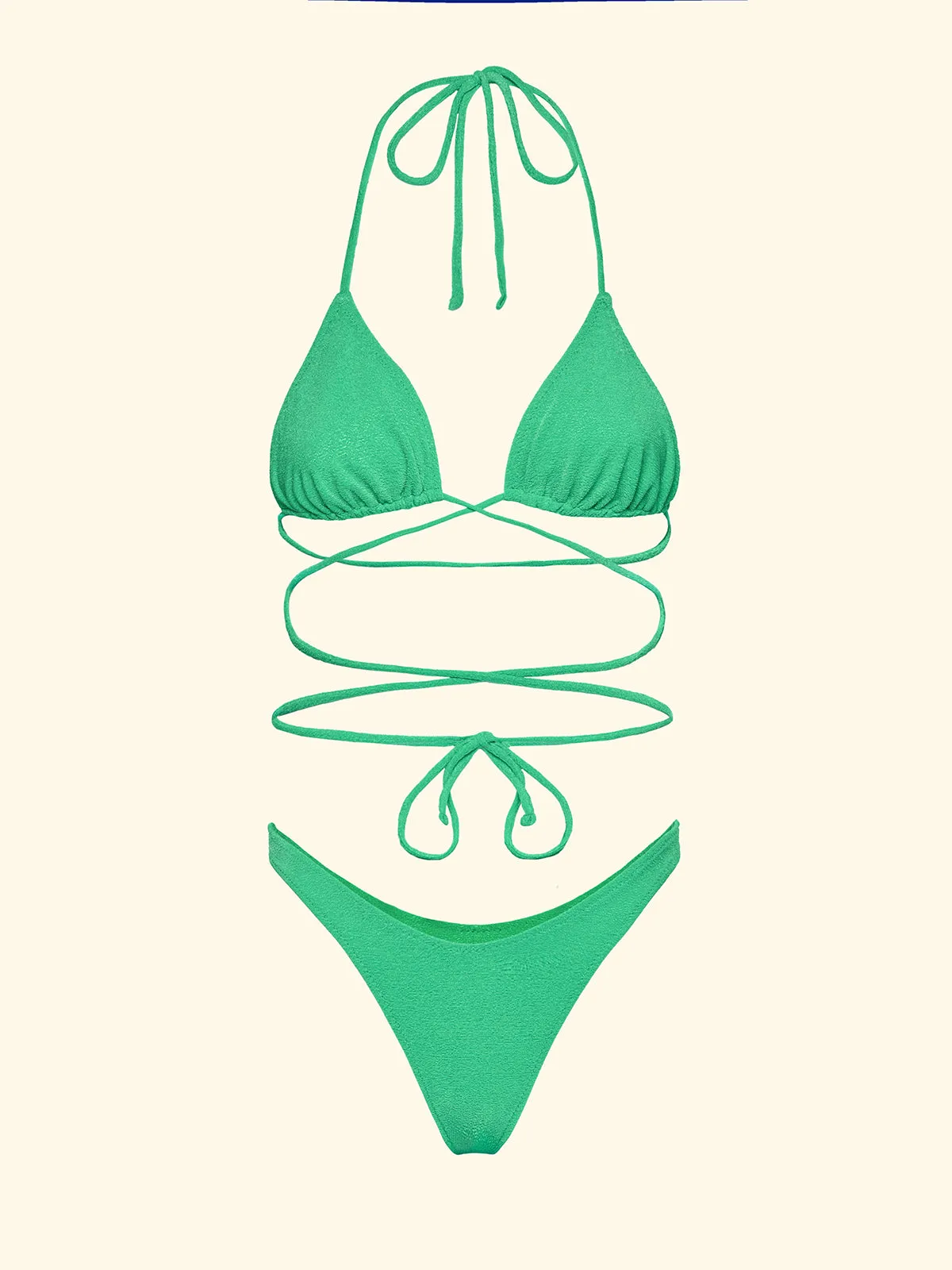 Women's Bikinis F**K Triangle with Slip American Fixed Water Green SW1801-AQ sold by F**K Official product image thumbnail 3