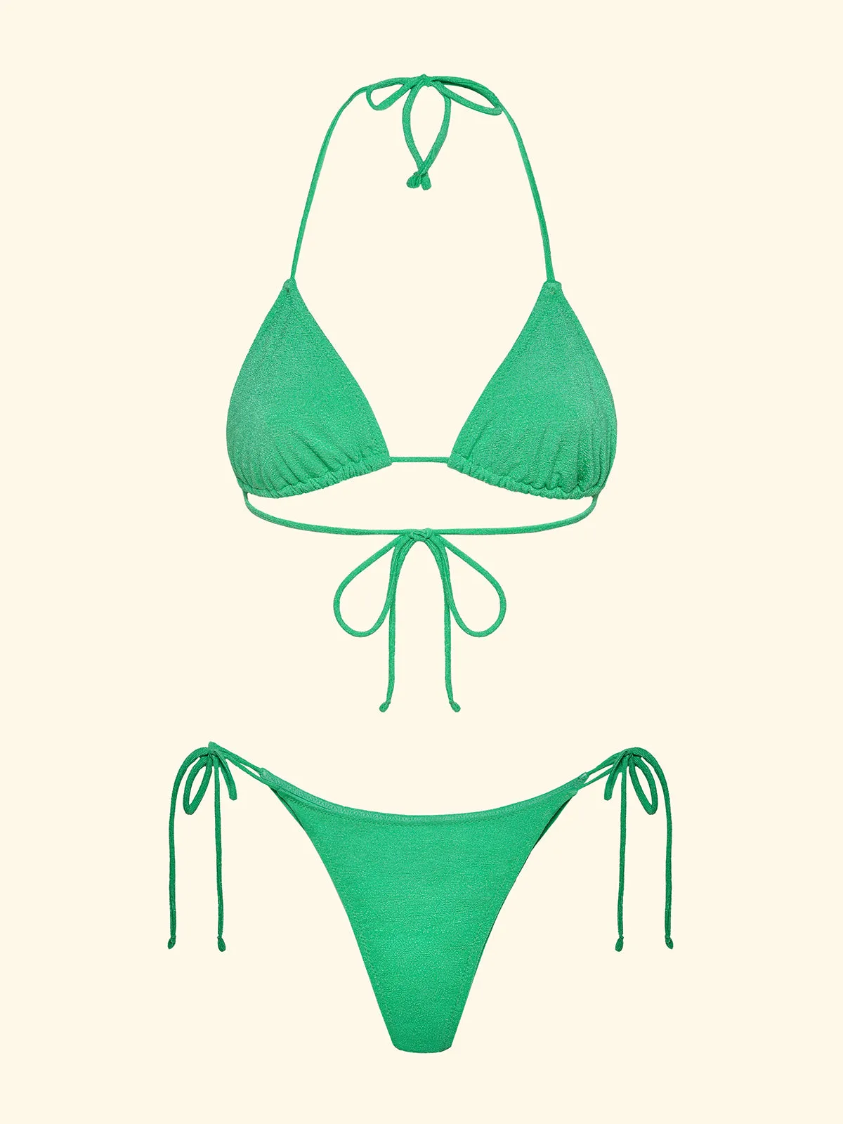 Women's Bikinis F**K Triangle with Slip Adjustable Water Green SW1800-AQ sold by F**K Official product image thumbnail 3