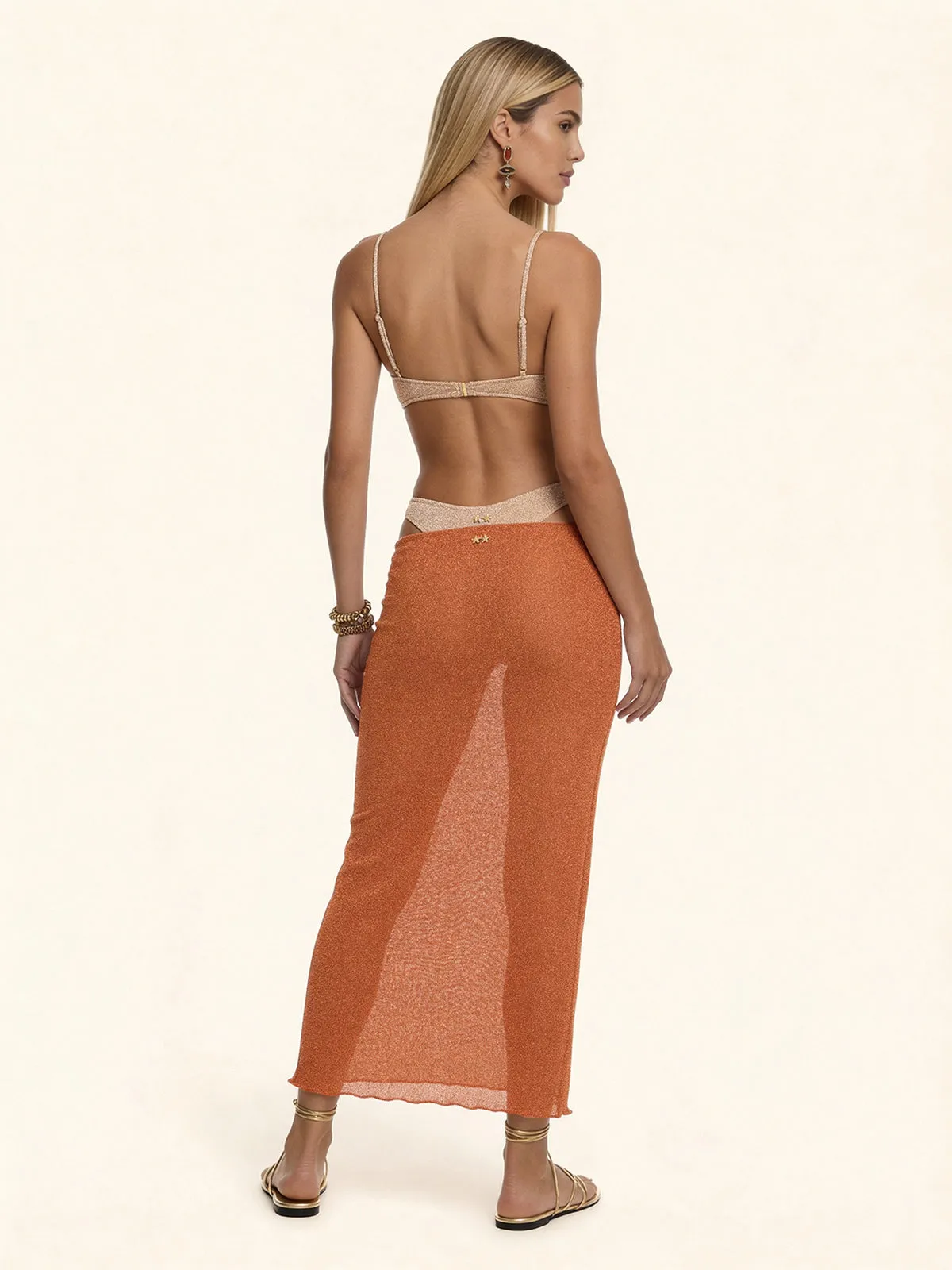 Women's Long Skirt F**K Orange SW1148-OR sold by F**K Official product image thumbnail 2