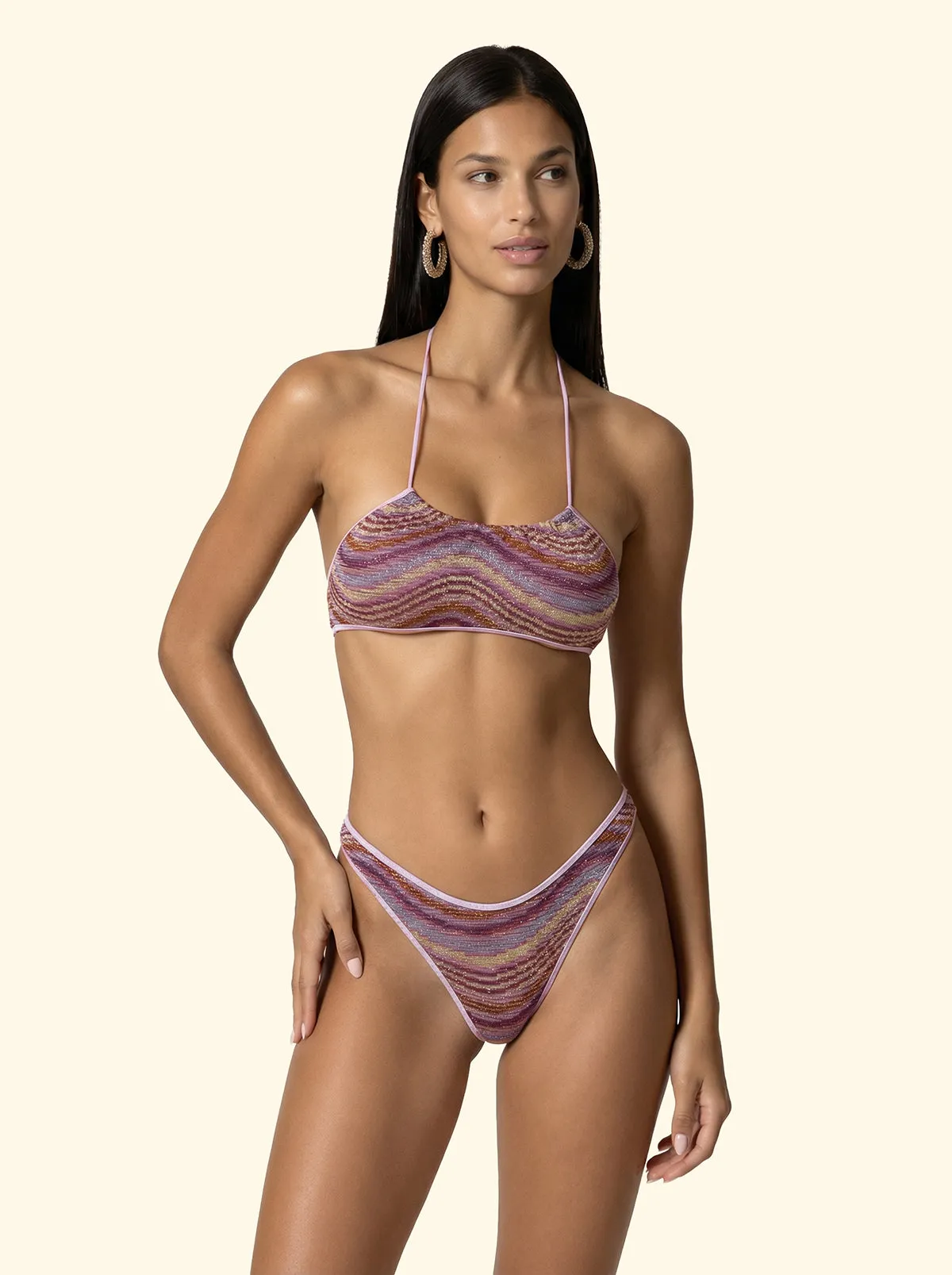Women's Bikinis F**K Adjustable Top with Slip American Fixed Multicolor SW0651-MC sold by F**K Official