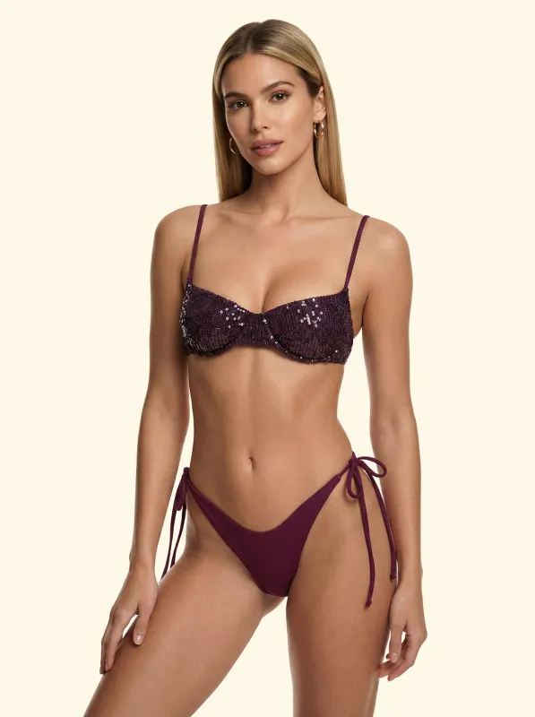 Women's Bikinis F**K Bra Underwire with Slip American Adjustable Bordeaux SW0601-BD made by F**K Official