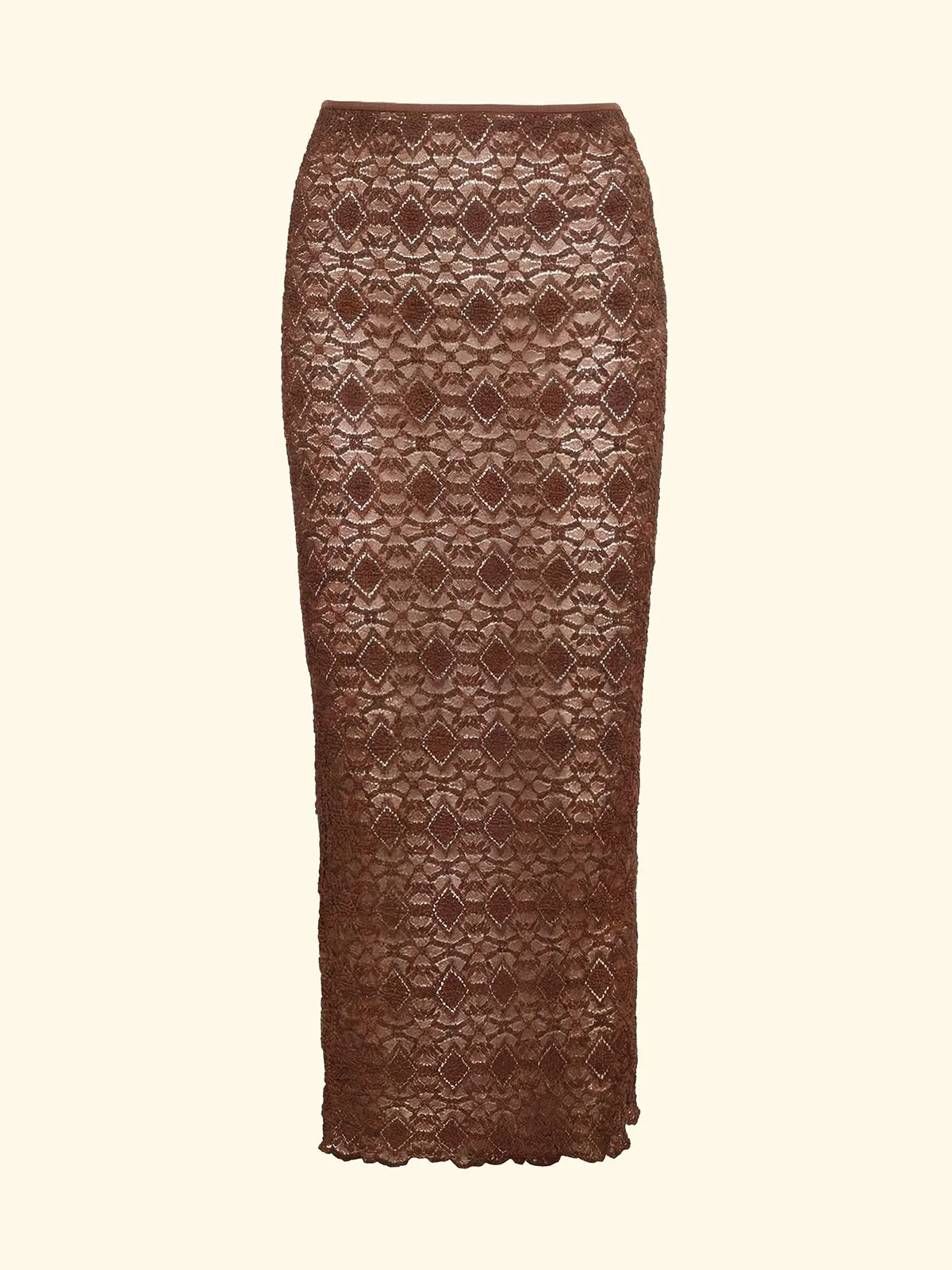 Women's Long Skirt F**K Brown SW0208-BN sold by F**K Official product image thumbnail 3
