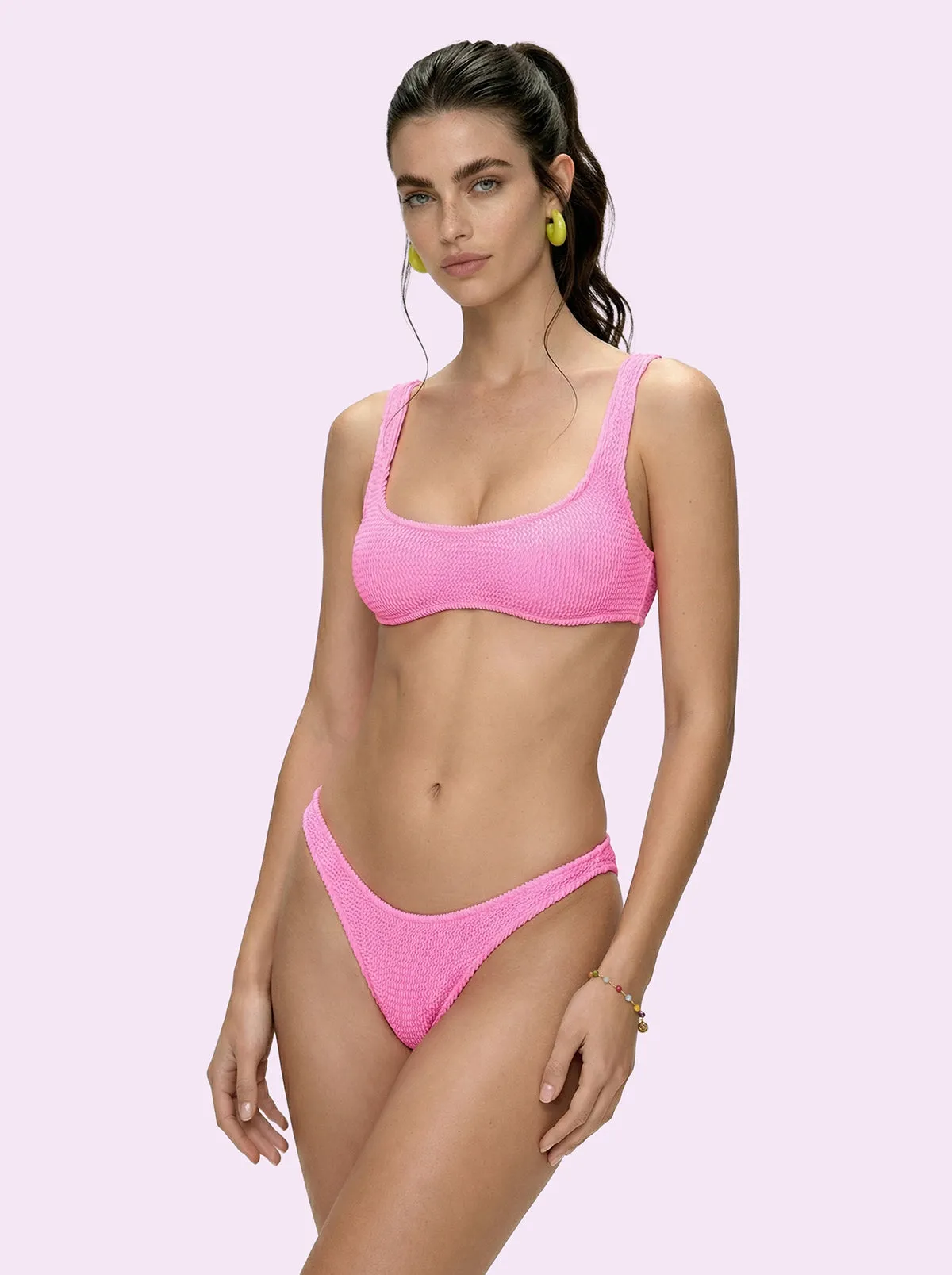 Bikini Donna F**K Crazy Top con Slip Americano Fisso Rosa SW0401-PK sold by F**K Official