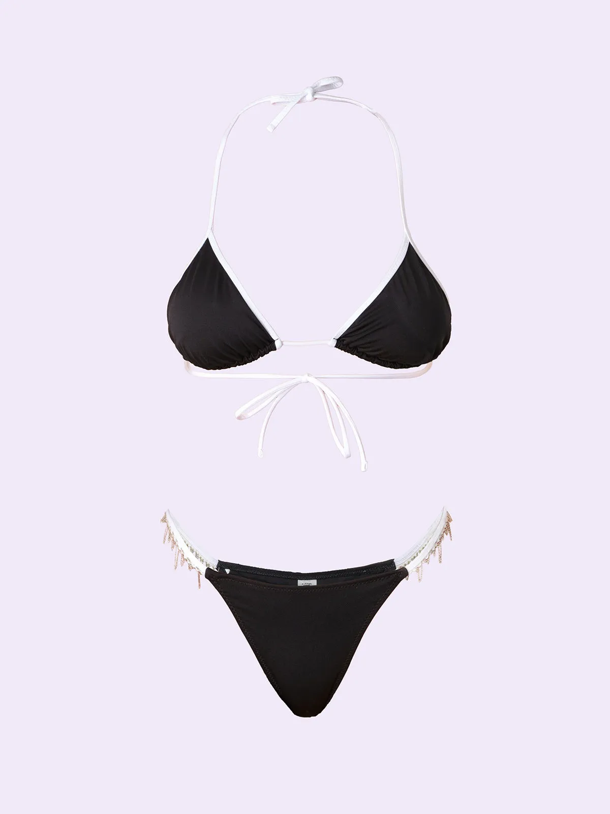 Bikini Donna F**K Crazy Triangolo con Slip Fisso Nero SW0802-BK sold by F**K Official product image thumbnail 3