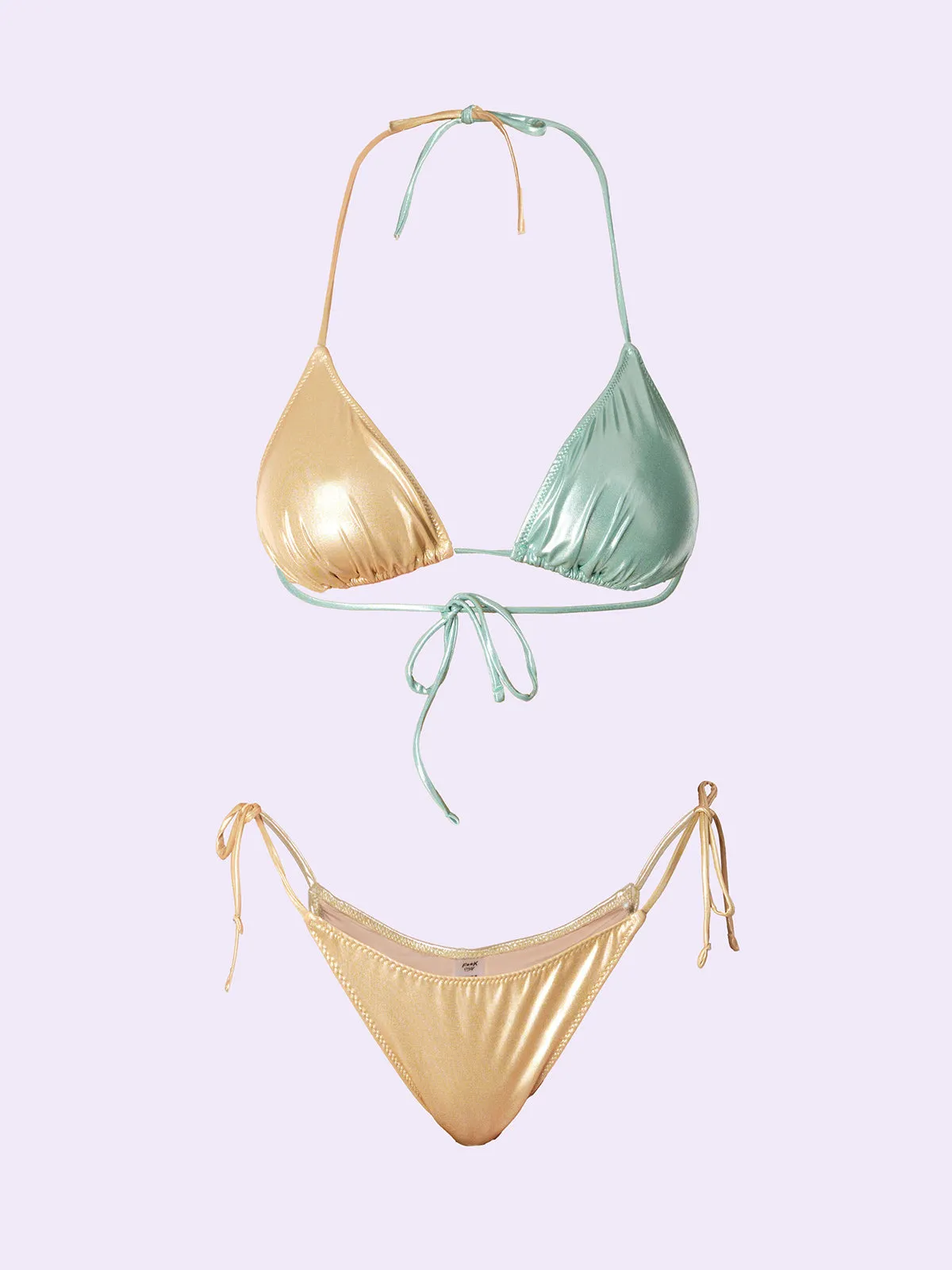 Bikini Donna F**K Crazy Triangolo con Slip Regolabile Gold SW0510-GD sold by F**K Official product image thumbnail 3
