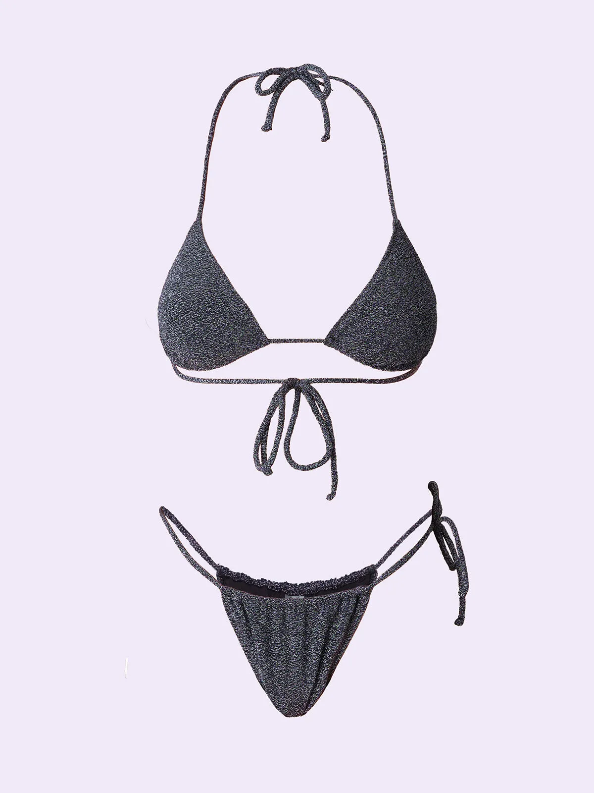 Bikini Donna F**K Crazy Triangolo con Slip Regolabile Grigio SW0520-GR sold by F**K Official product image thumbnail 3