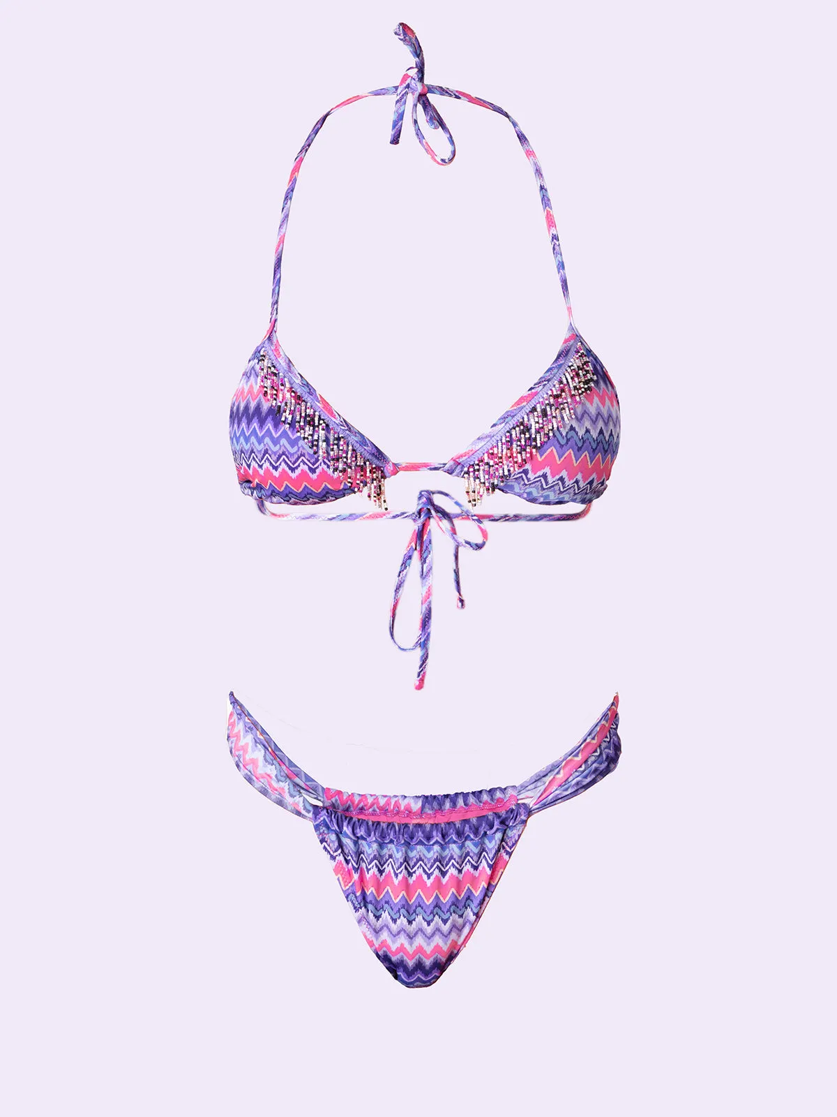 Bikini Donna F**K Crazy Triangolo con Slip Brasiliano Fisso Fantasia SW0700-X21 sold by F**K Official product image thumbnail 3