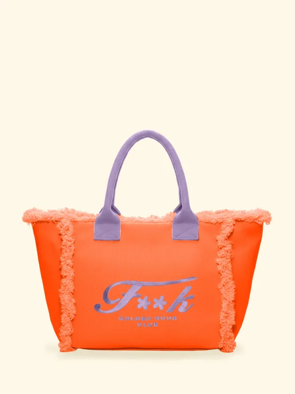 Maxi Bag Donna F**K Arancione SW0101-OR made by F**K Official