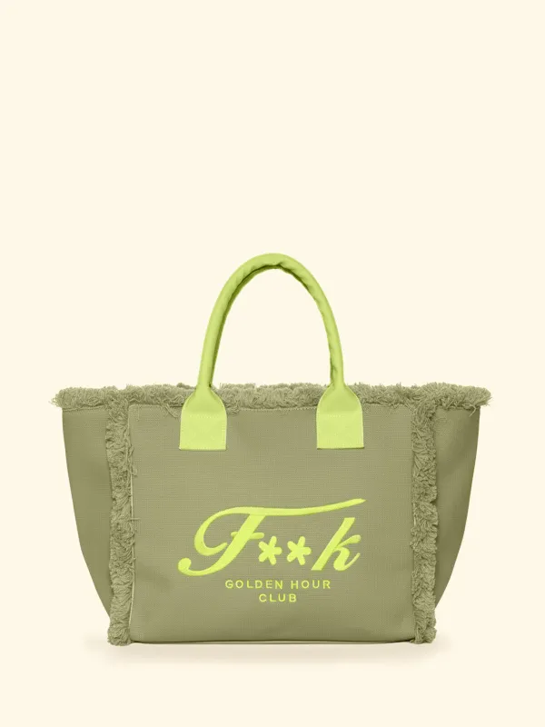 Maxi Bag Donna F**K Verde Militare SW0101-MG made by F**K Official