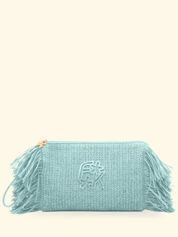 Maxi Pochette Donna F**K Verde Acqua SW0050-AQ made by F**K Official
