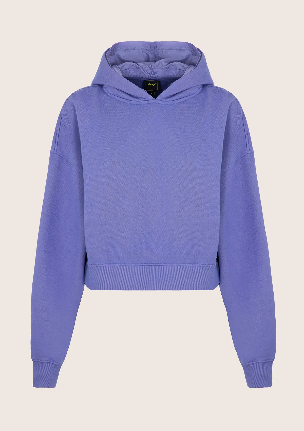 Double hooded crop sweatshirt sold by F**K Official product image thumbnail 4