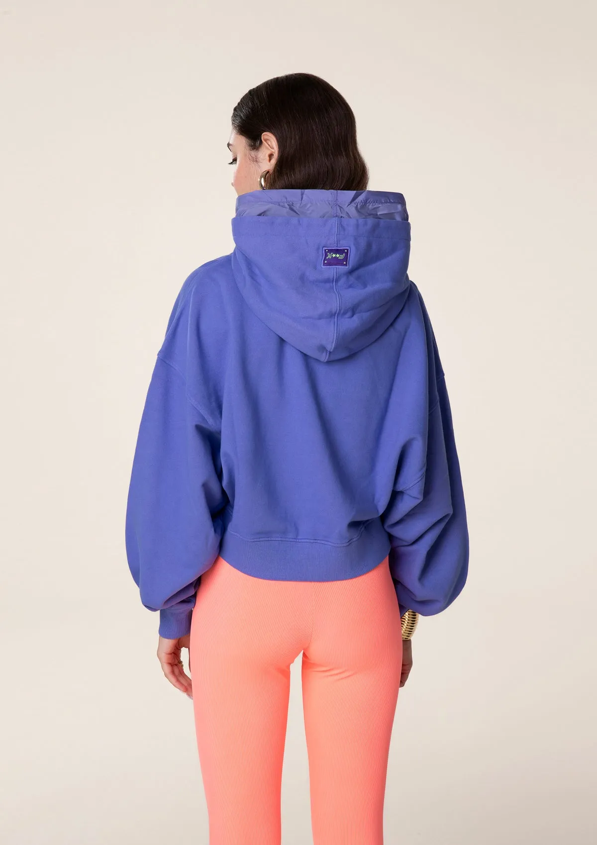 Double hooded crop sweatshirt sold by F**K Official product image thumbnail 3