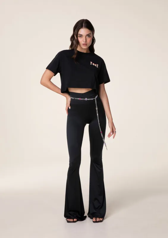 CROP T-shirt with print made by F**K Official