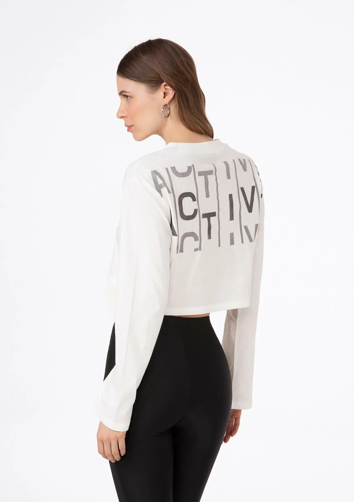 T-Shirt Crop Donna F**K Bianca 0075-WH sold by F**K Official product image thumbnail 3