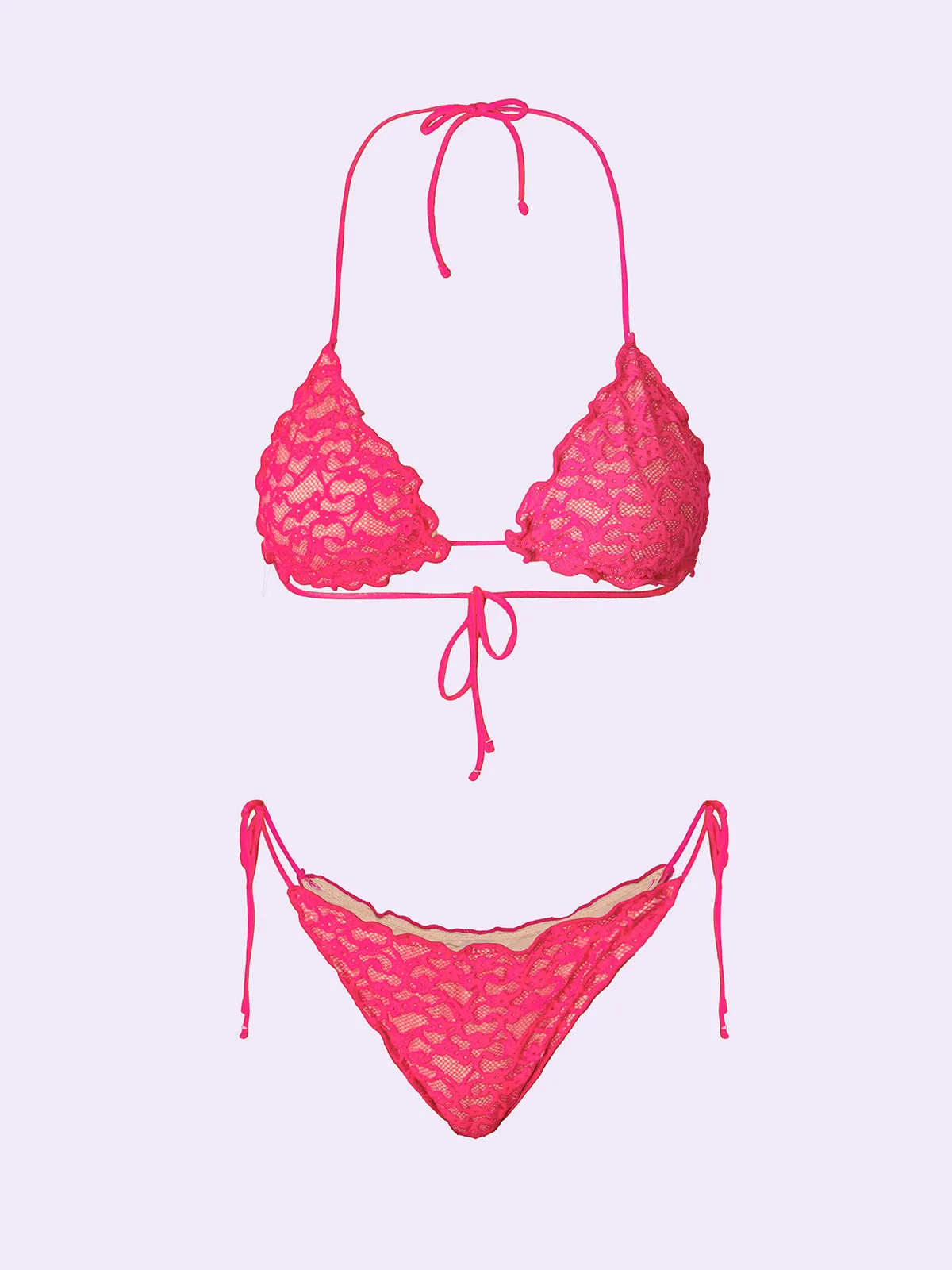 Bikini Donna F**K Crazy Triangolo con Slip Regolabile Fucsia SW0310-FX sold by F**K Official product image thumbnail 3