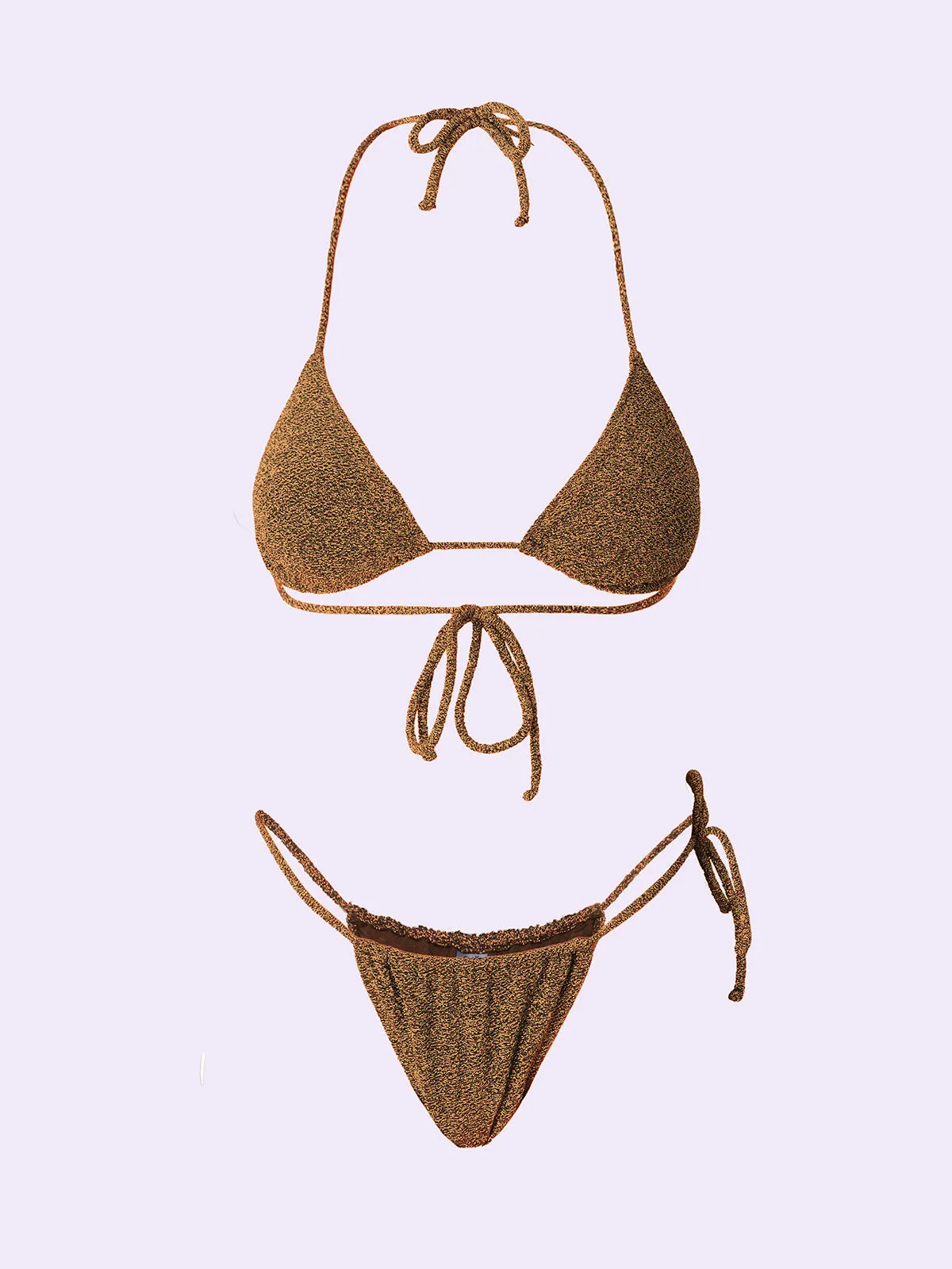 Bikini Donna F**K Crazy Triangolo con Slip Regolabile Gold SW0520-GD sold by F**K Official product image thumbnail 3