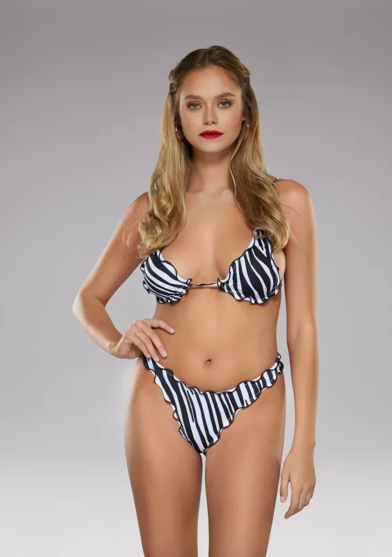 Bikini triangle frou frou e SLIP American Fixed Striped made by F**K Official