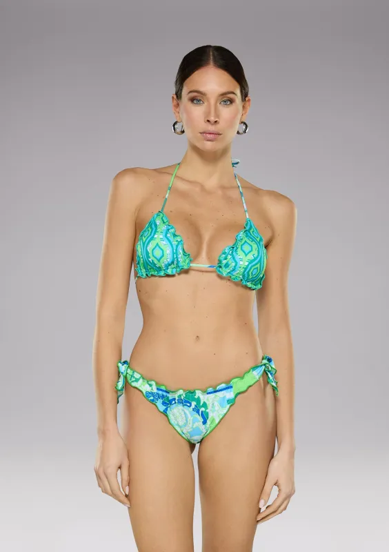 Bikini triangle e SLIP Brazilian nodes adjustable FROU FRU WALLPAPER made by F**K Official